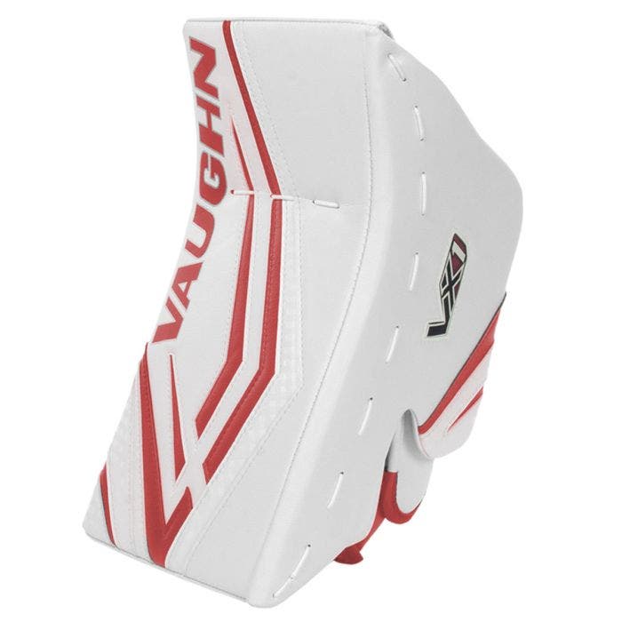 Vaughn Blockers Vaughn Velocity VX1 Pro Carbon Senior Goalie Blocker White / Red / Regular - TheHockeyShop