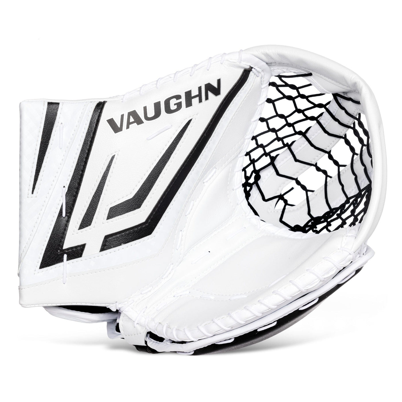 Vaughn Catchers Vaughn Velocity VX1 Pro Senior Goalie Catcher White / Black / Regular - TheHockeyShop