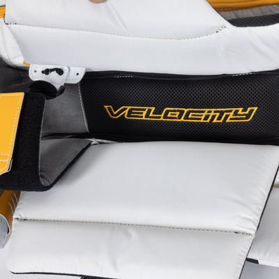 Vaughn Velocity V9 Pro Carbon Senior Goalie Leg Pads - Pro Stock Retro Vintage "Flores" - TheHockeyShop.com