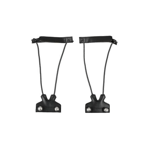 Vaughn Leg Pad Straps Vaughn Bungee Toe Strap (2 Pack) Black / SR - TheHockeyShop