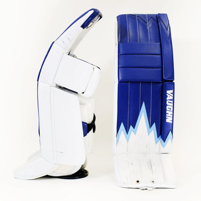 Vaughn Velocity V9 Pro Carbon Senior Goalie Leg Pads - Pro Stock Iceberg Graphic - TheHockeyShop.com