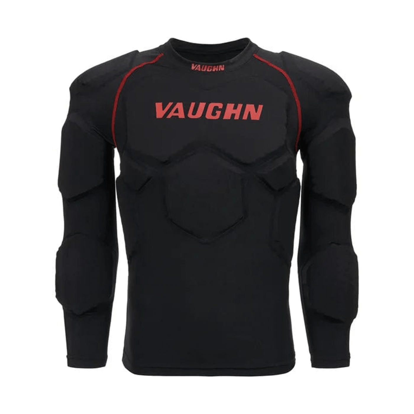 Vaughn Padded Shirts Vaughn Velocity VX1 Senior Goalie Padded Shirt L / Black/Red - TheHockeyShop