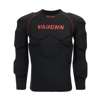 Vaughn Padded Shirts Vaughn Velocity VX1 Senior Goalie Padded Shirt L / Black/Red - TheHockeyShop