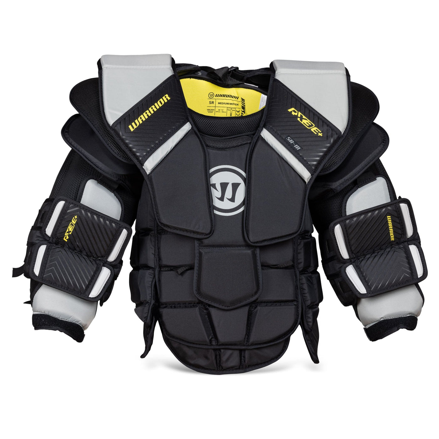 Warrior Chest Protectors Warrior Ritual X3 E+ Senior Chest & Arm Protector Black / Grey / S - TheHockeyShop