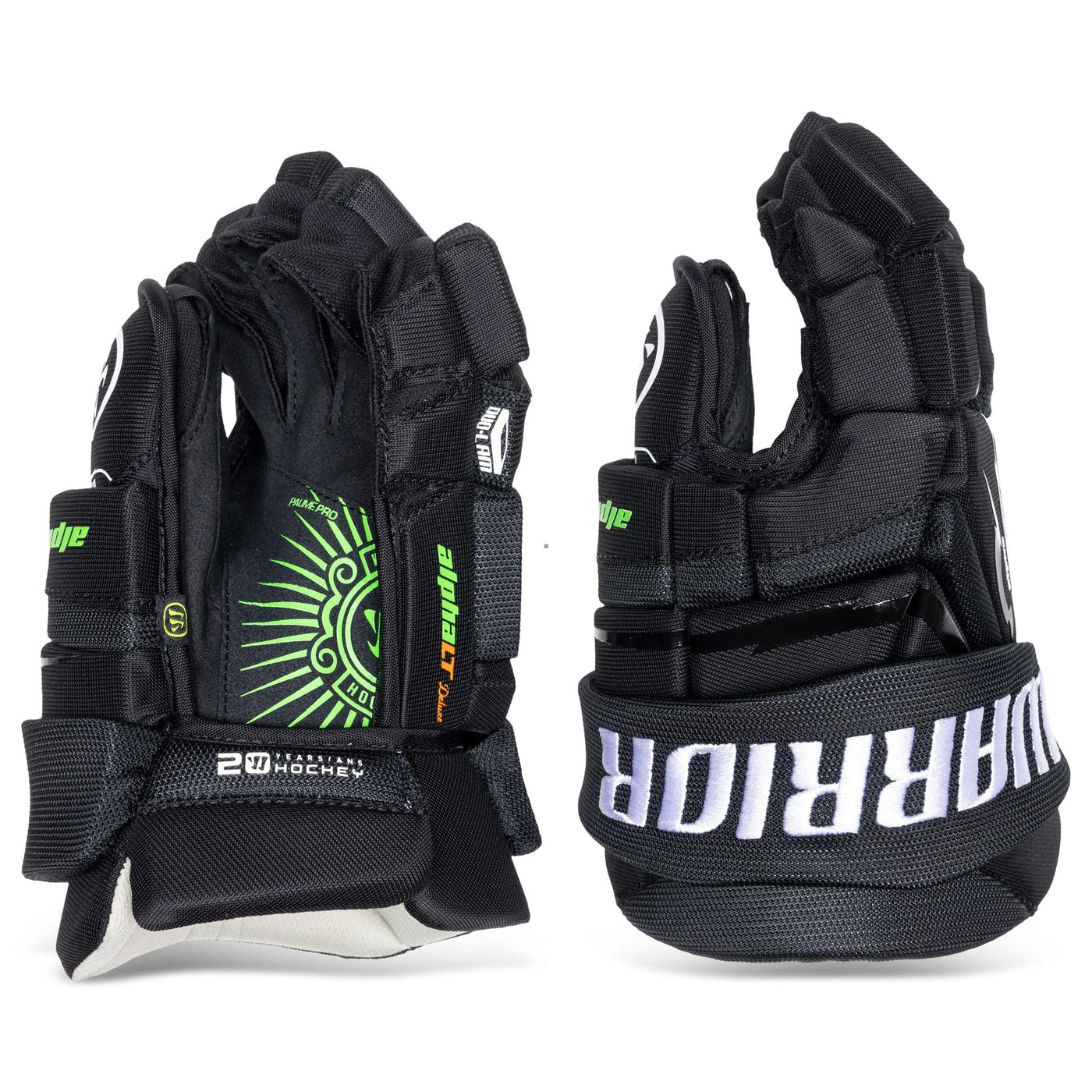 Warrior Gloves Warrior Alpha Deluxe LT Junior Hockey Gloves Black / 10" - TheHockeyShop