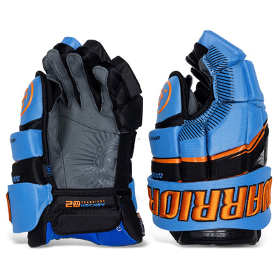 Warrior Gloves Warrior Covert Deluxe Senior Hockey Gloves Black / Blue / 13" - TheHockeyShop