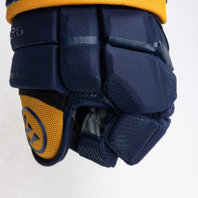 Warrior QR6 Pro Stock Senior Hockey Glove - Atlanta Gladiators - TheHockeyShop.com