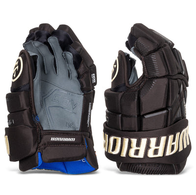 Warrior QR6 Pro Stock Senior Hockey Glove - Boston Bruins Black/Gold - TheHockeyShop.com