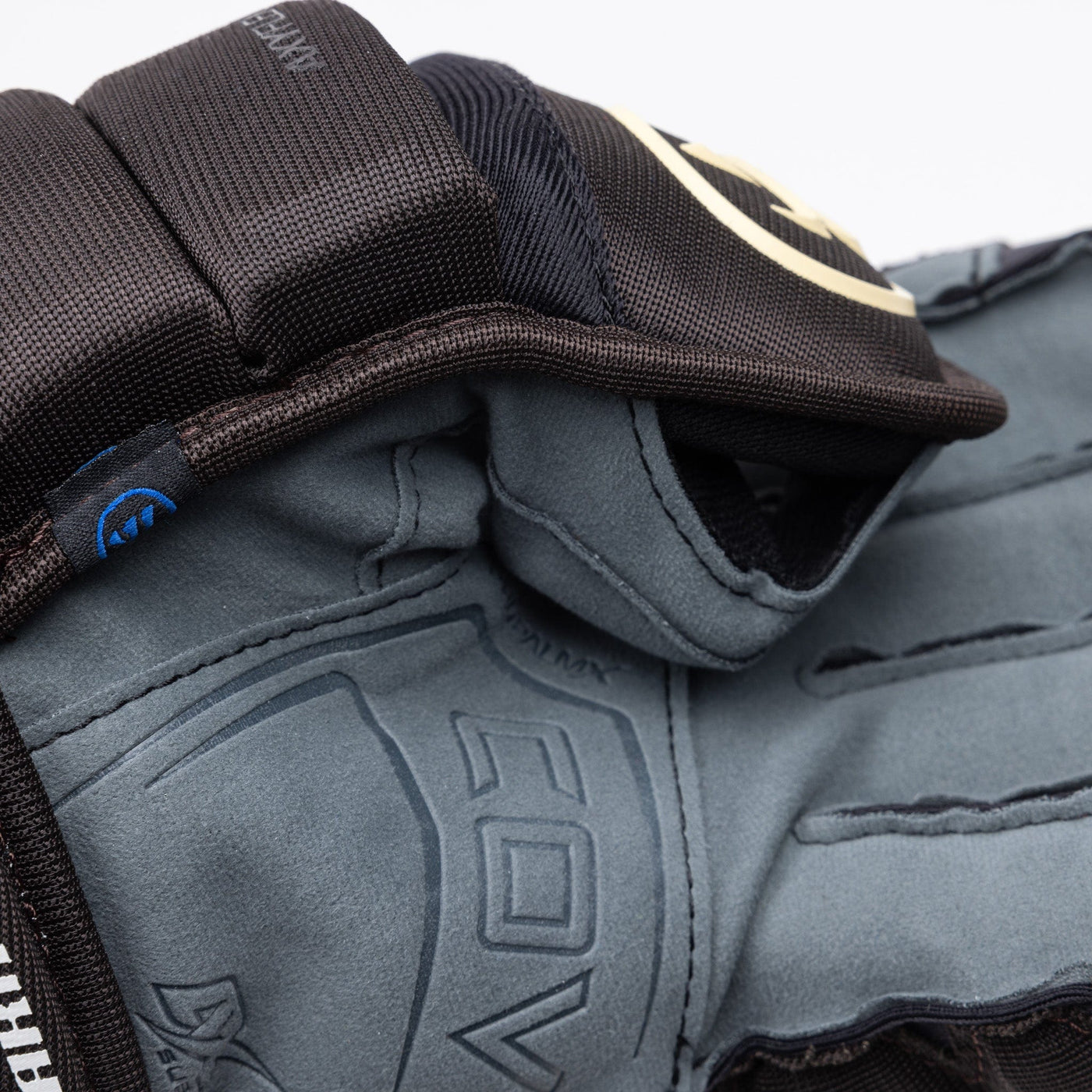 Warrior QR6 Pro Stock Senior Hockey Glove - Boston Bruins Black/Gold - TheHockeyShop.com
