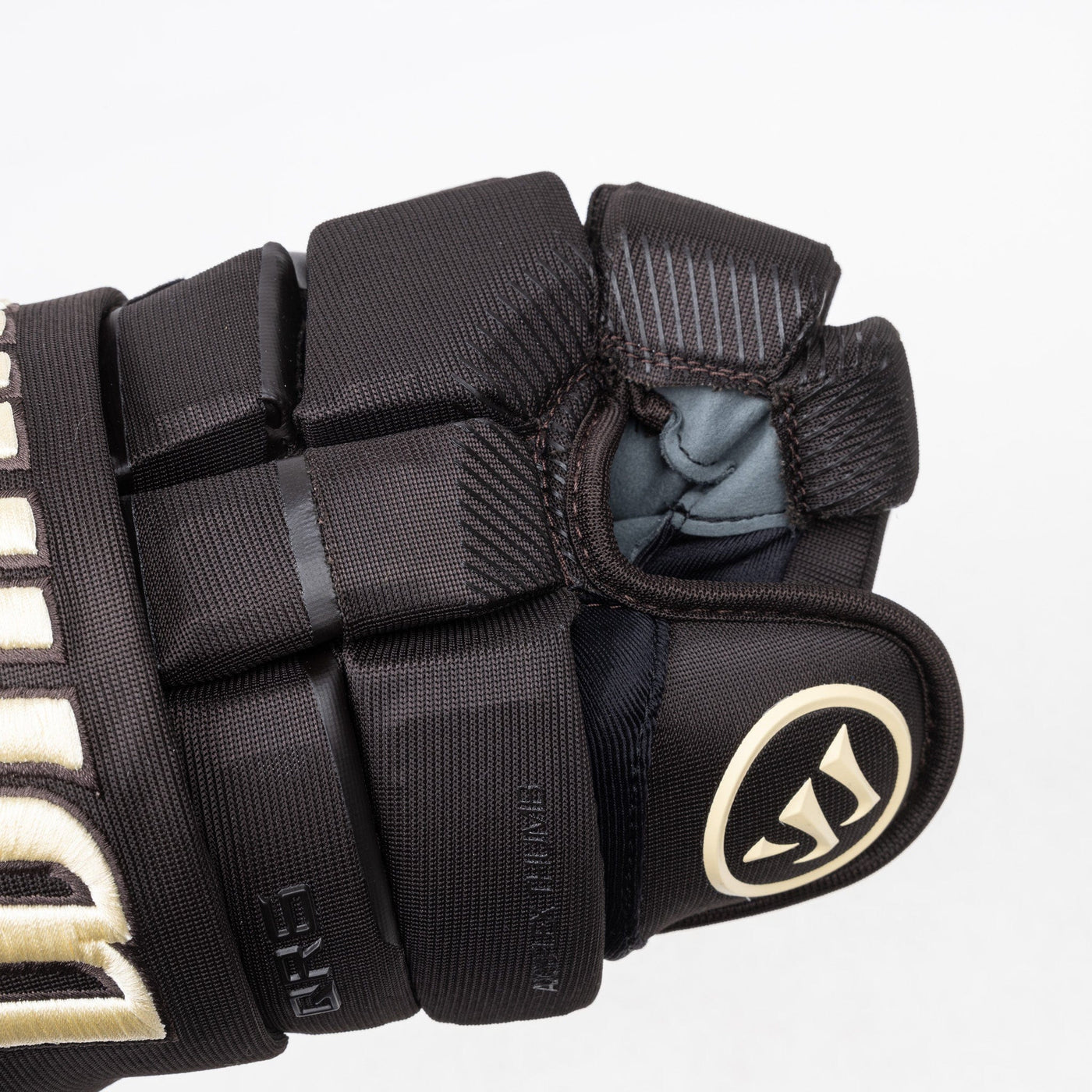 Warrior QR6 Pro Stock Senior Hockey Glove - Boston Bruins Black/Gold - TheHockeyShop.com