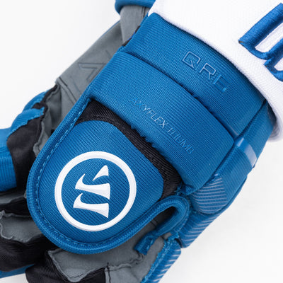 Warrior QR6 Pro Stock Senior Hockey Glove - Colorado Avalanche Blue - TheHockeyShop.com