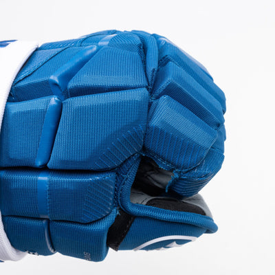 Warrior QR6 Pro Stock Senior Hockey Glove - Colorado Avalanche Blue - TheHockeyShop.com