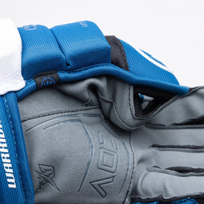 Warrior QR6 Pro Stock Senior Hockey Glove - Colorado Avalanche Blue - TheHockeyShop.com