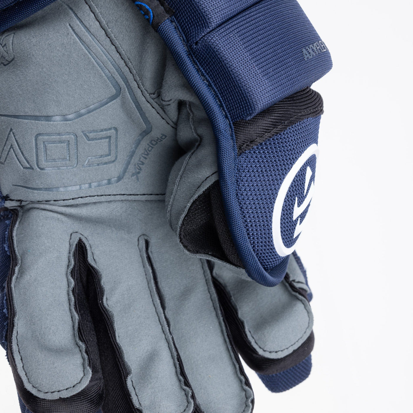 Warrior QR6 Pro Stock Senior Hockey Glove - Colorado Avalanche Navy - TheHockeyShop.com
