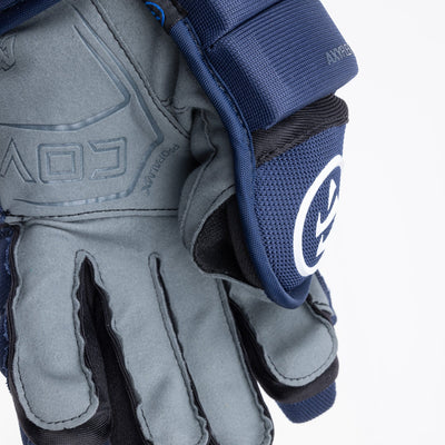 Warrior QR6 Pro Stock Senior Hockey Glove - Colorado Avalanche Navy - TheHockeyShop.com