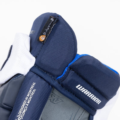 Warrior QR6 Pro Stock Senior Hockey Glove - Colorado Avalanche Navy - TheHockeyShop.com