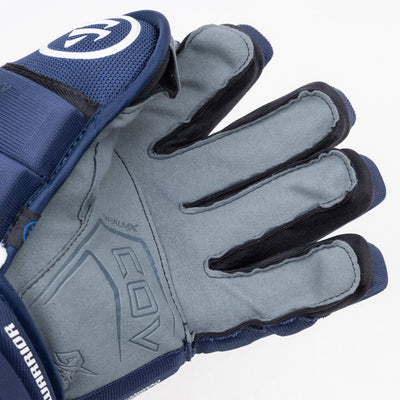 Warrior QR6 Pro Stock Senior Hockey Glove - Colorado Avalanche Navy - TheHockeyShop.com