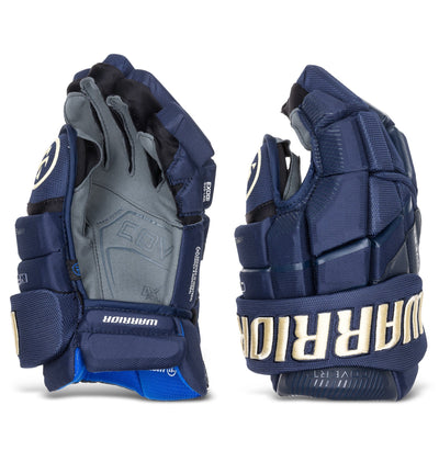 Warrior QR6 Pro Stock Senior Hockey Glove - Columbus Blue Jackets - TheHockeyShop.com