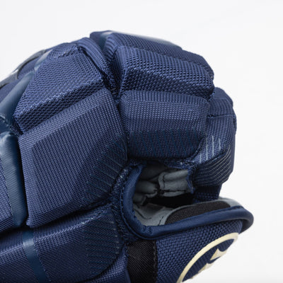 Warrior QR6 Pro Stock Senior Hockey Glove - Columbus Blue Jackets - TheHockeyShop.com