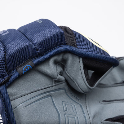 Warrior QR6 Pro Stock Senior Hockey Glove - Columbus Blue Jackets - TheHockeyShop.com