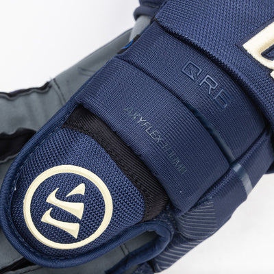 Warrior QR6 Pro Stock Senior Hockey Glove - Columbus Blue Jackets - TheHockeyShop.com