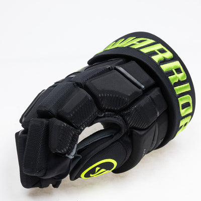 Warrior QR6 Pro Stock Senior Hockey Glove - Dallas Stars Black/Green - TheHockeyShop.com