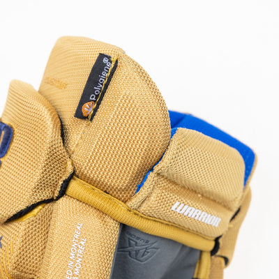 Warrior QR6 Pro Stock Senior Hockey Glove - Edmonton Oilers Tan - TheHockeyShop.com