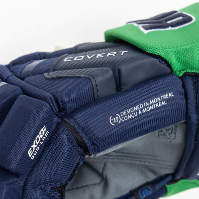 Warrior QR6 Pro Stock Senior Hockey Glove - Florida Everblades - TheHockeyShop.com