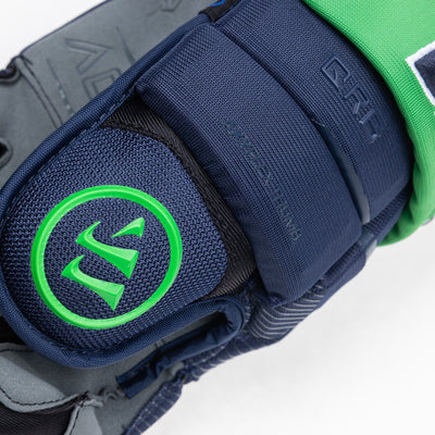 Warrior QR6 Pro Stock Senior Hockey Glove - Florida Everblades - TheHockeyShop.com