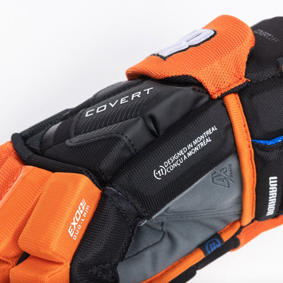 Warrior QR6 Pro Stock Senior Hockey Glove - Fort Wayne Komets - TheHockeyShop.com