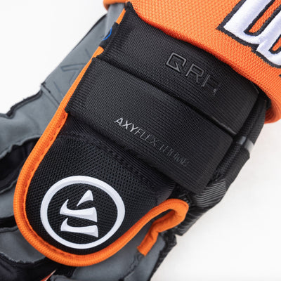 Warrior QR6 Pro Stock Senior Hockey Glove - Fort Wayne Komets - TheHockeyShop.com