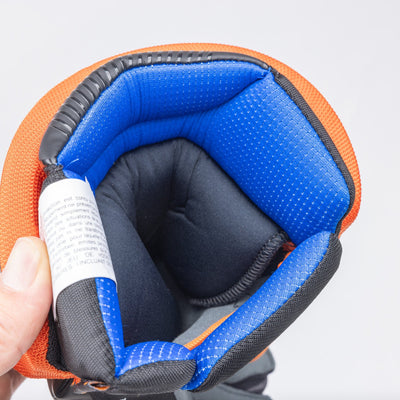 Warrior QR6 Pro Stock Senior Hockey Glove - Fort Wayne Komets - TheHockeyShop.com