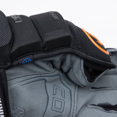 Warrior QR6 Pro Stock Senior Hockey Glove - Kansas City Mavericks - TheHockeyShop.com