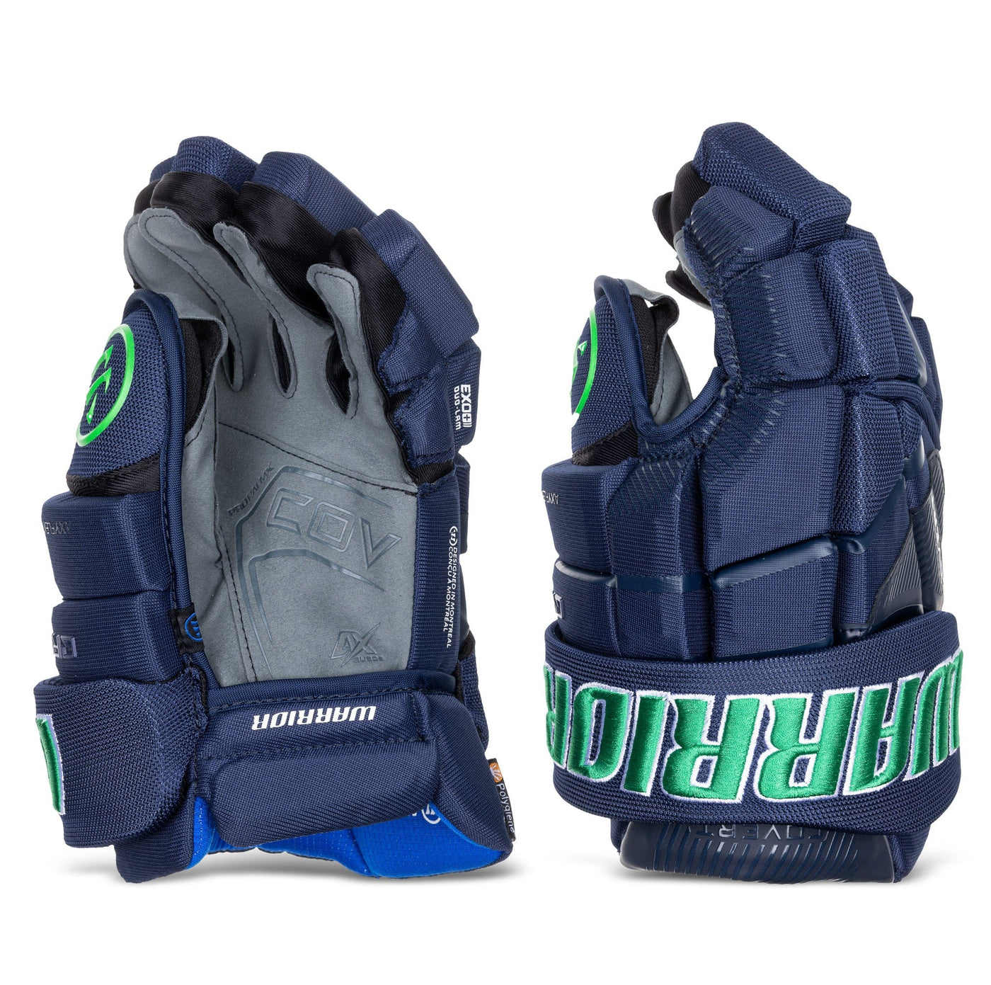 Warrior QR6 Pro Stock Senior Hockey Glove - Maine Mariners - TheHockeyShop.com