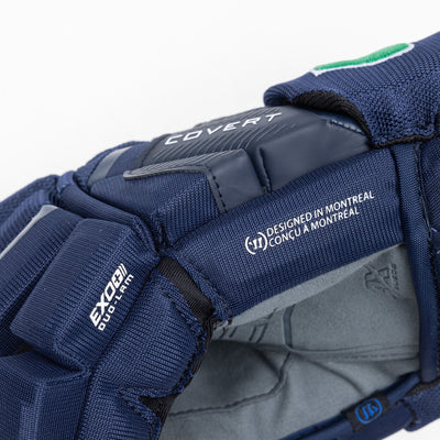 Warrior QR6 Pro Stock Senior Hockey Glove - Maine Mariners - TheHockeyShop.com