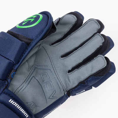 Warrior QR6 Pro Stock Senior Hockey Glove - Maine Mariners - TheHockeyShop.com