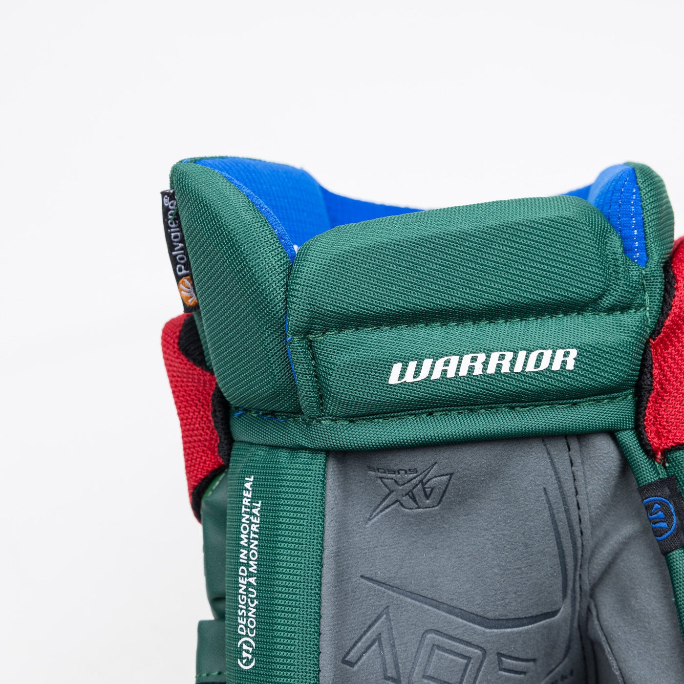 Warrior QR6 Pro Stock Senior Hockey Glove - Minnesota Wild Green/Red - TheHockeyShop.com