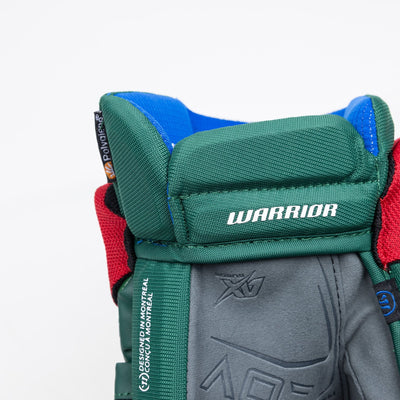 Warrior QR6 Pro Stock Senior Hockey Glove - Minnesota Wild Green/Red - TheHockeyShop.com