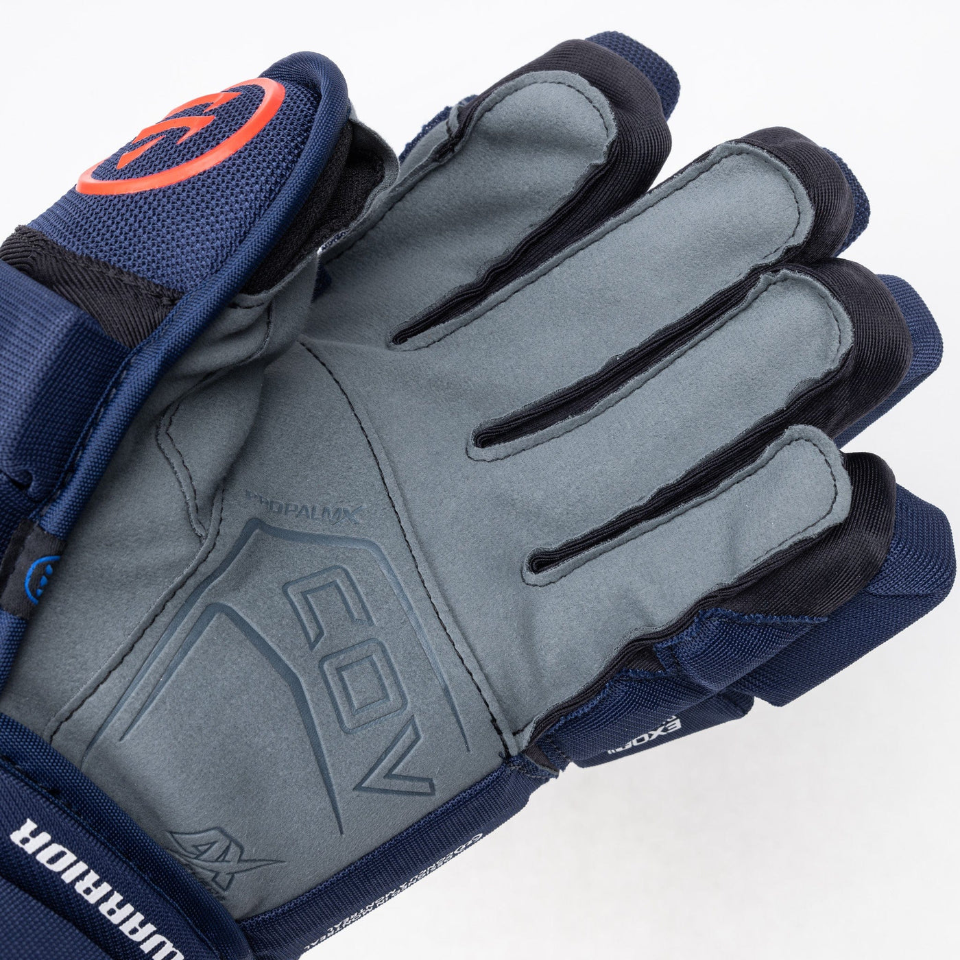 Warrior QR6 Pro Stock Senior Hockey Glove - New York Rangers Stadium - TheHockeyShop.com