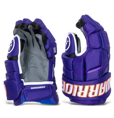 Warrior QR6 Pro Stock Senior Hockey Glove - Orlando Solar Bears - TheHockeyShop.com