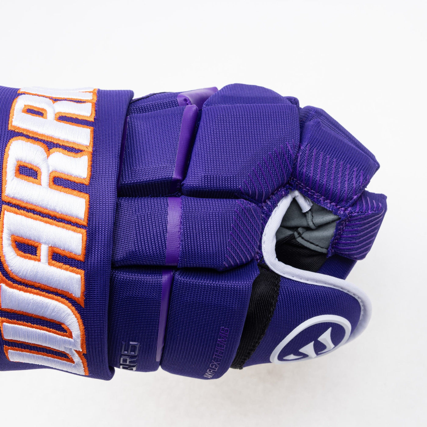 Warrior QR6 Pro Stock Senior Hockey Glove - Orlando Solar Bears - TheHockeyShop.com