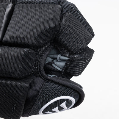 Warrior QR6 Pro Stock Senior Hockey Glove - San Jose Sharks Black - TheHockeyShop.com