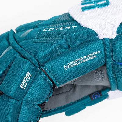 Warrior QR6 Pro Stock Senior Hockey Glove - San Jose Sharks Teal - TheHockeyShop.com