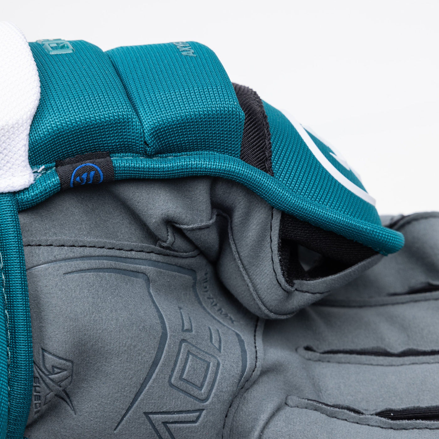 Warrior QR6 Pro Stock Senior Hockey Glove - San Jose Sharks Teal - TheHockeyShop.com