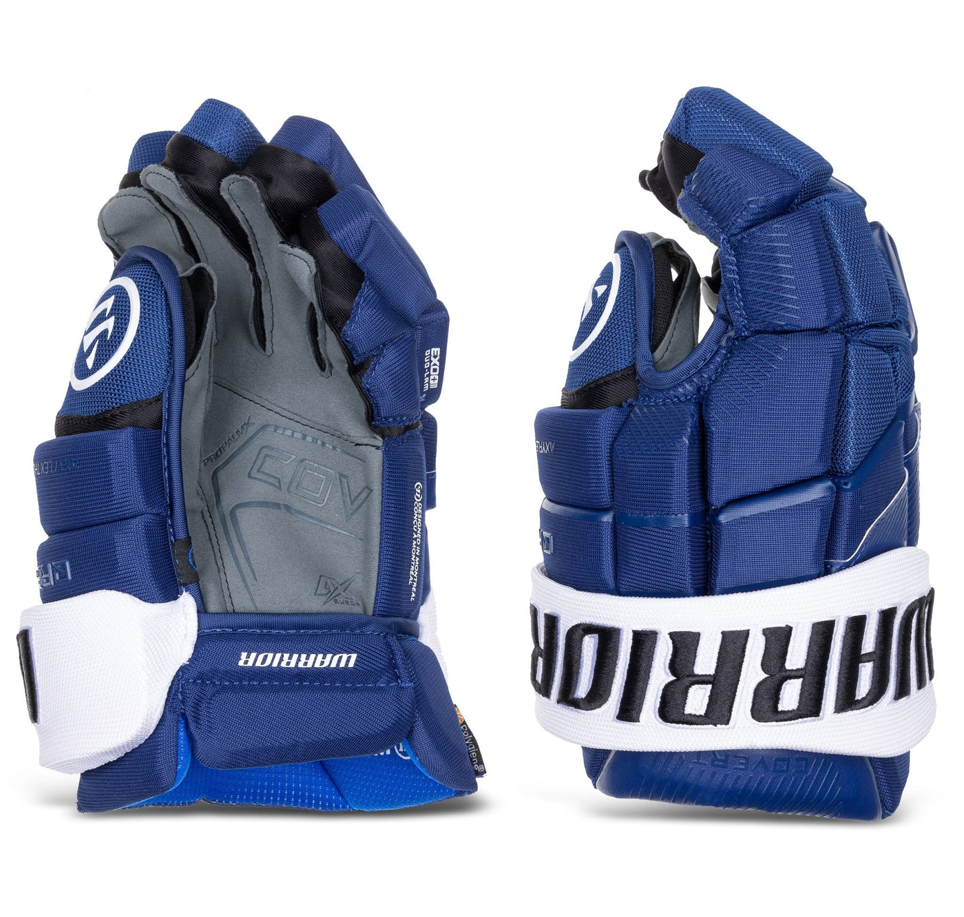 Warrior QR6 Pro Stock Senior Hockey Glove - Tampa Bay Lightning Blue - TheHockeyShop.com