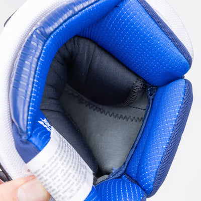 Warrior QR6 Pro Stock Senior Hockey Glove - Tampa Bay Lightning Blue - TheHockeyShop.com
