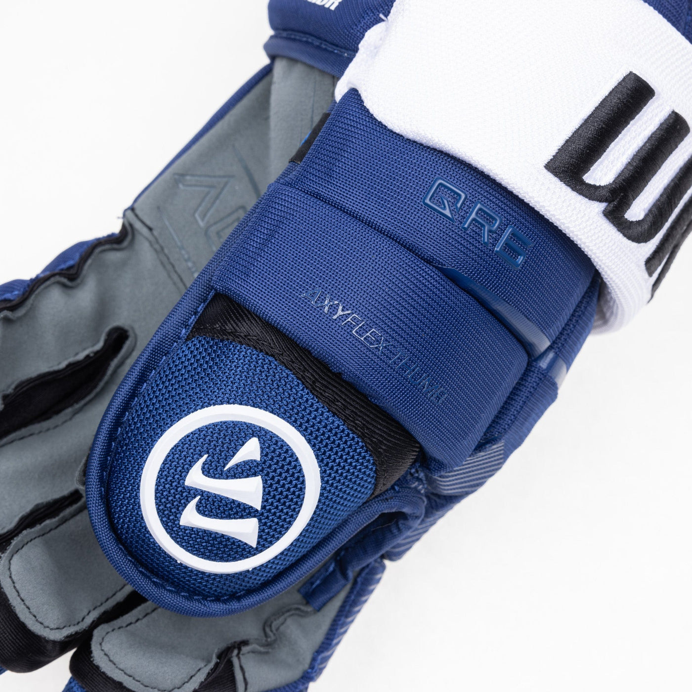 Warrior QR6 Pro Stock Senior Hockey Glove - Tampa Bay Lightning Blue - TheHockeyShop.com