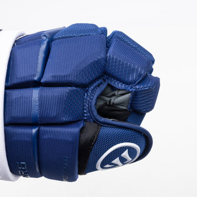 Warrior QR6 Pro Stock Senior Hockey Glove - Tampa Bay Lightning Blue - TheHockeyShop.com