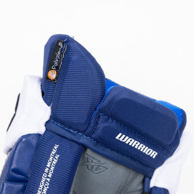 Warrior QR6 Pro Stock Senior Hockey Glove - Tampa Bay Lightning Blue - TheHockeyShop.com