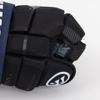 Warrior QR6 Pro Stock Senior Hockey Glove - Toronto Maple Leafs Black - TheHockeyShop.com
